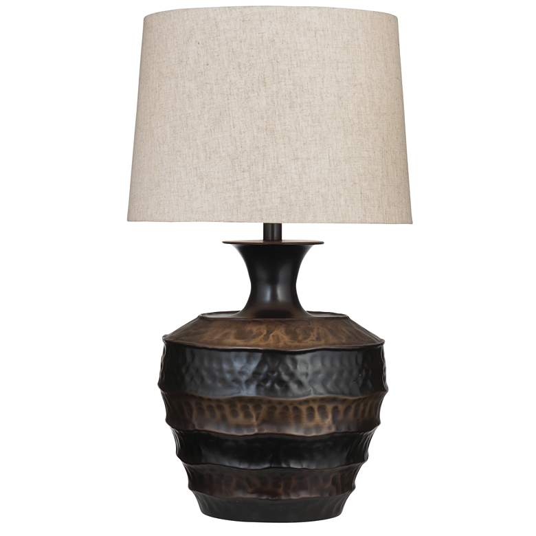 Image 1 Bassett Bolder 27" Traditional Textured Base Table Lamp