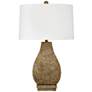 2_Bassett Booker 30" High Textured Rustic Earth Tone Table Lamp