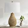 1_Bassett Booker 30" High Textured Rustic Earth Tone Table Lamp