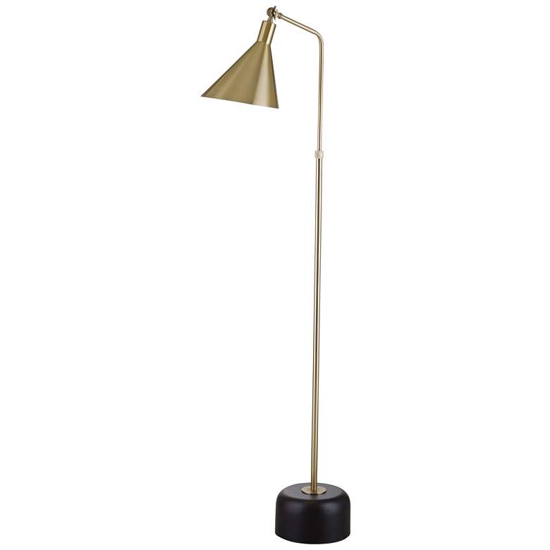 Image 1 Bassett Brady 59 inch Brass Finish Modern Floor Lamp