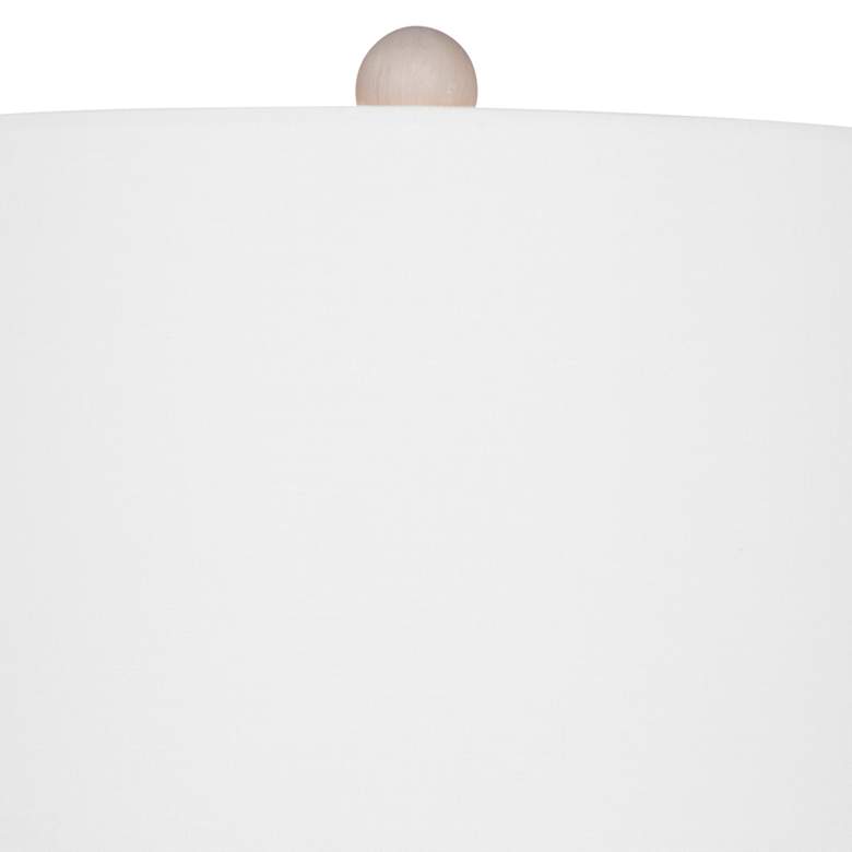 Image 3 Bassett Branka 28" Modern Gold and Cement Stone Table Lamp more views