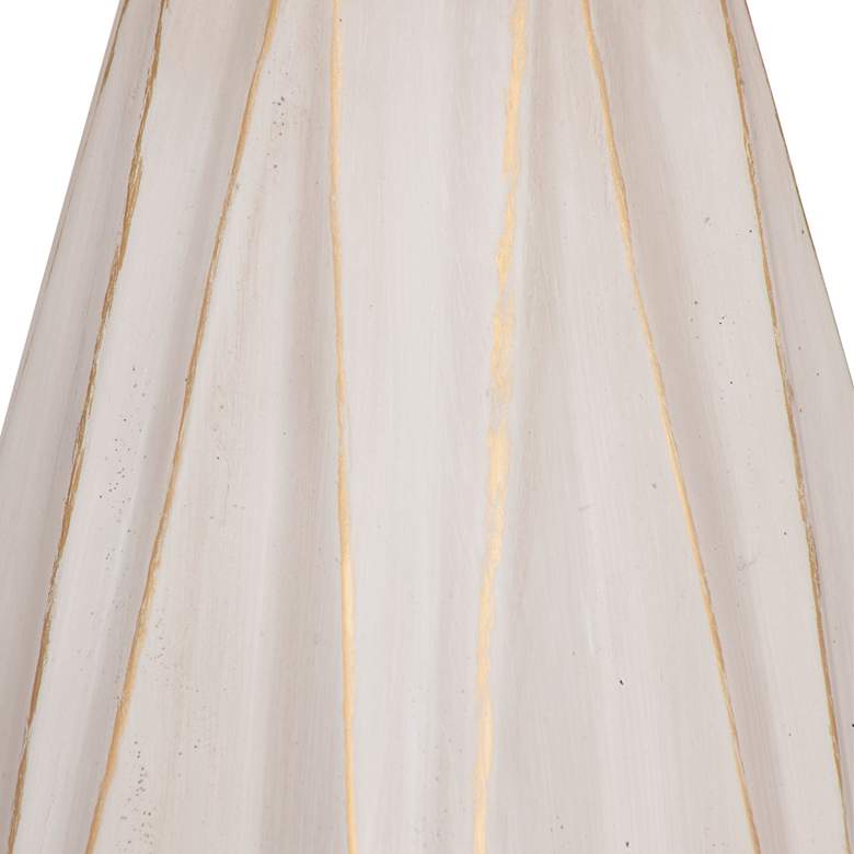 Image 4 Bassett Branka 28" Modern Gold and Cement Stone Table Lamp more views