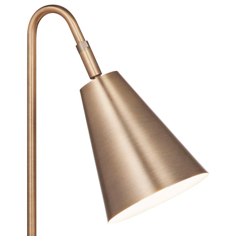 Image 2 Bassett Brillion 21" High Brass Finish Modern Desk Task Lamp more views
