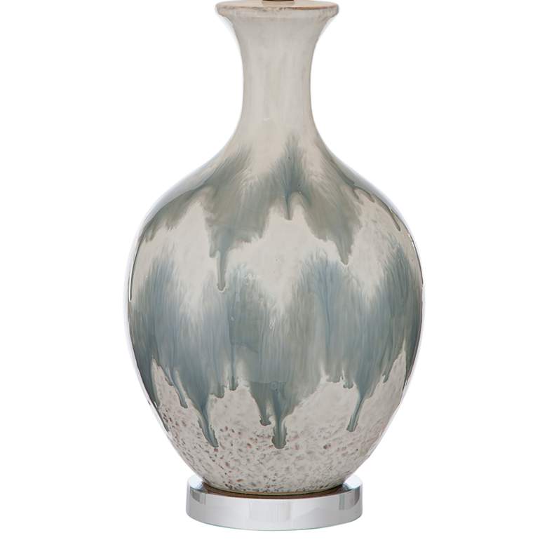 Image 4 Bassett Briony 29" High Gray and White Glaze Ceramic Table Lamp more views