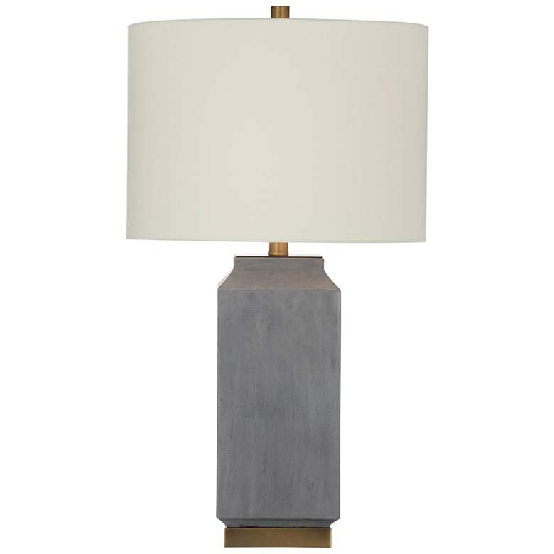 Image 2 Bassett Broad Peak 28" High Classic Gray Cement Table Lamp