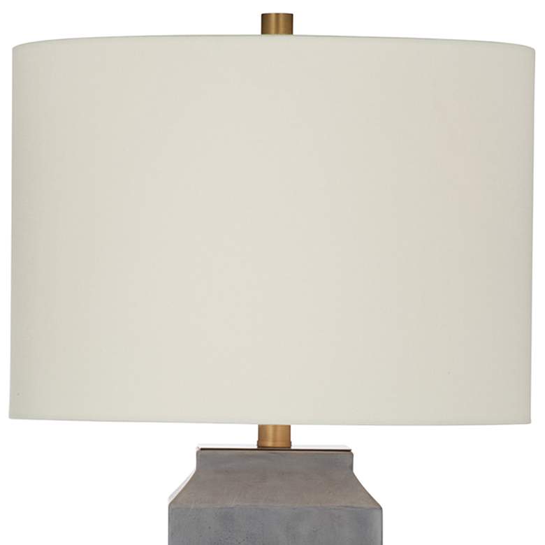 Image 3 Bassett Broad Peak 28" High Classic Gray Cement Table Lamp more views