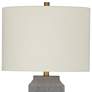 3_Bassett Broad Peak 28" High Classic Gray Cement Table Lamp more views
