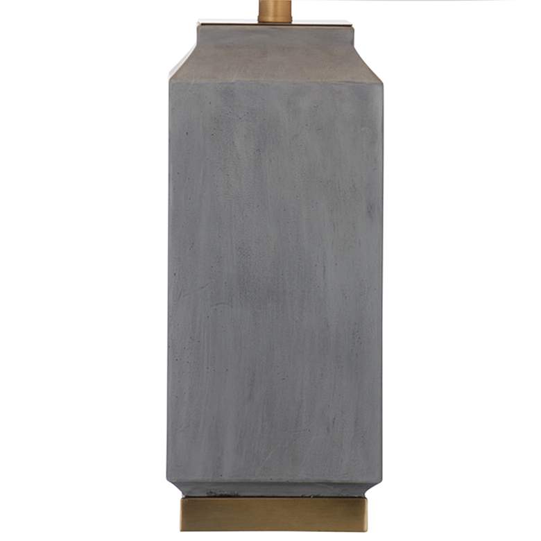 Image 4 Bassett Broad Peak 28" High Classic Gray Cement Table Lamp more views