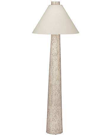 Bassett Butler 63" High Textured Cream Modern Floor Lamp