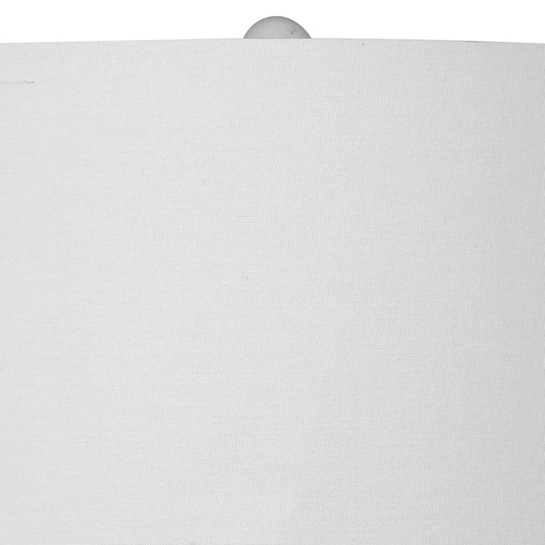 Image 2 Bassett Cassidy 28" Cream White Modern Ceramic Table Lamp more views