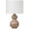 Bassett Caveette 25" High Modern Rustic Mango Wood Table Lamp