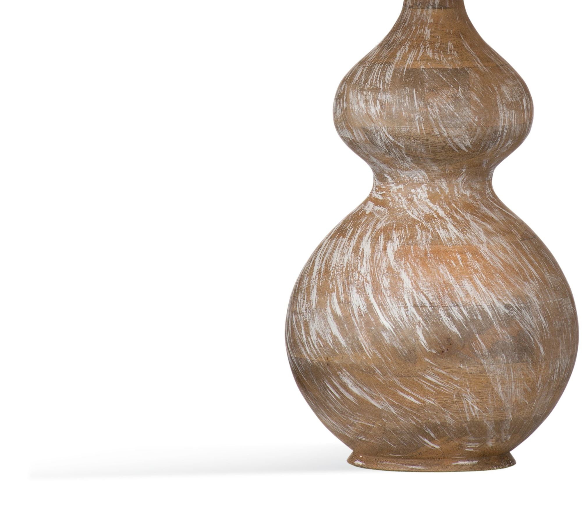 Image 2 Bassett Caveette 25" High Modern Rustic Mango Wood Table Lamp more views