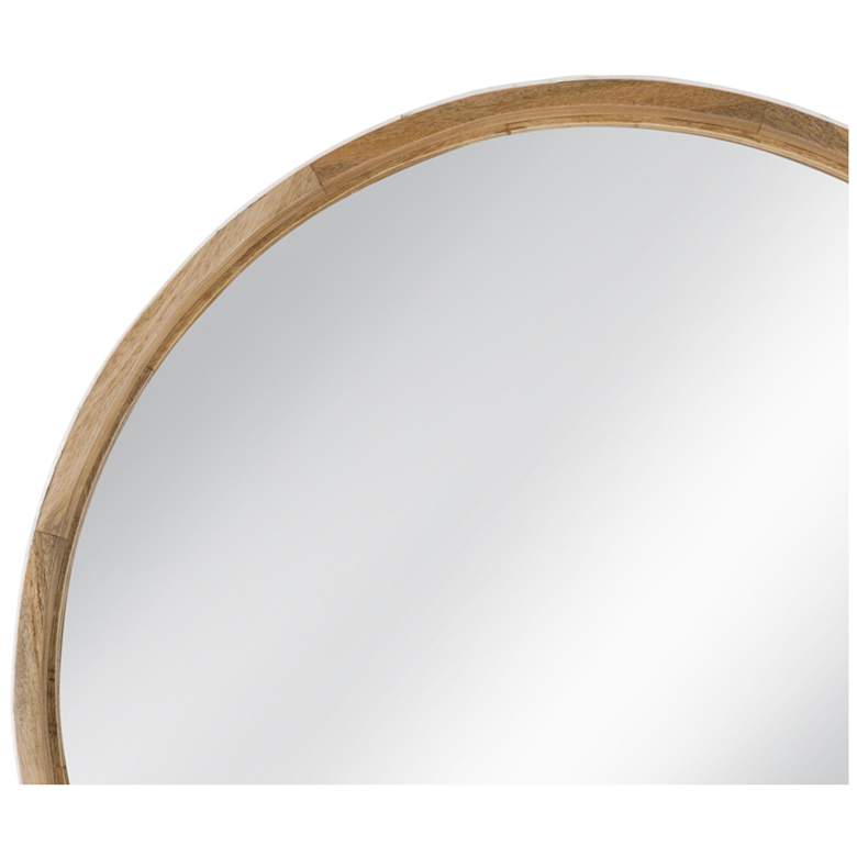 Image 2 Bassett Changes 36" Boho Round Wood Wall Mirror more views