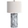 Bassett Coburn 26" Blue White Modern Coastal Porcelain Table Lamp