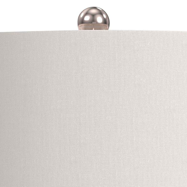 Image 3 Bassett Coburn 26" Blue White Modern Coastal Porcelain Table Lamp more views
