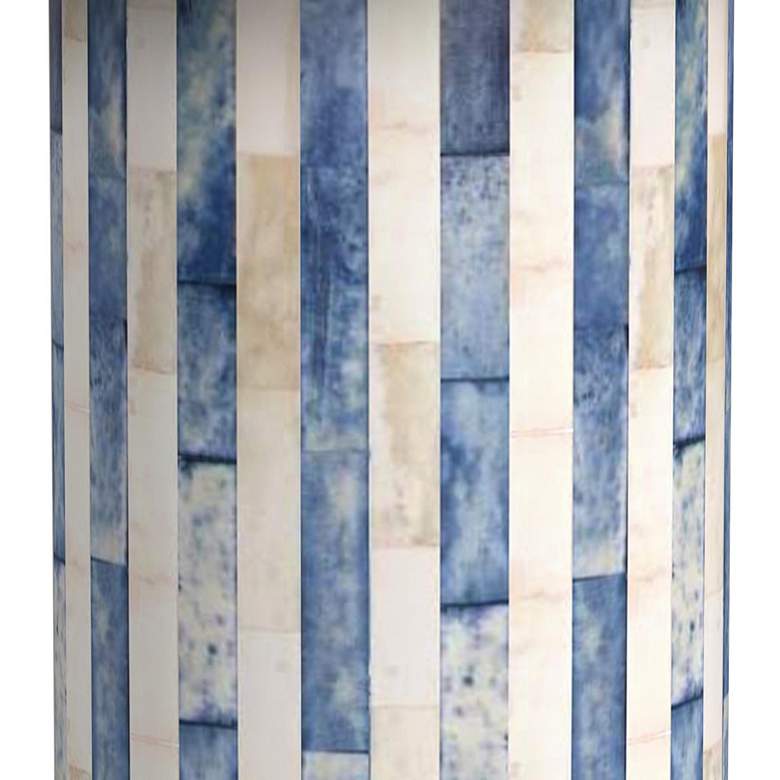 Image 4 Bassett Coburn 26" Blue White Modern Coastal Porcelain Table Lamp more views