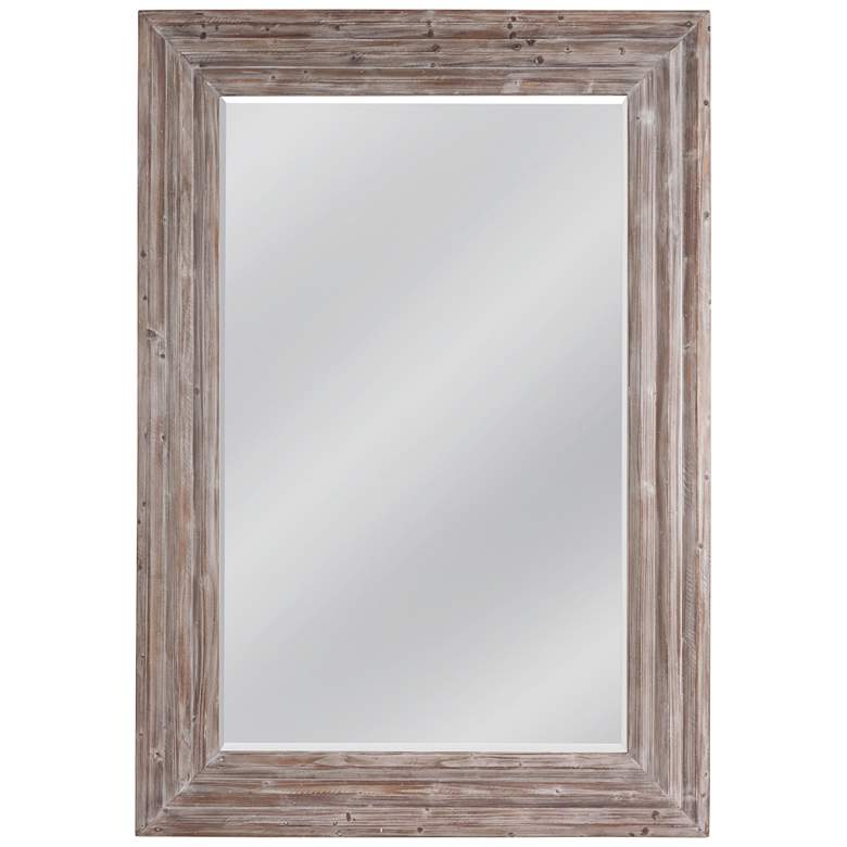 Image 1 Bassett Cornwall 80" High Silver Finish Floor Mirror