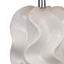4_Bassett Crete 26" High White Glaze Ceramic Sculptural Table Lamp more views