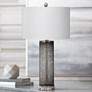 Bassett Danbury 28" Smoked Gray Glass Table Lamp