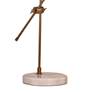 Bassett Danielle 21" Modern Marble and Brass Adjustable Desk Lamp