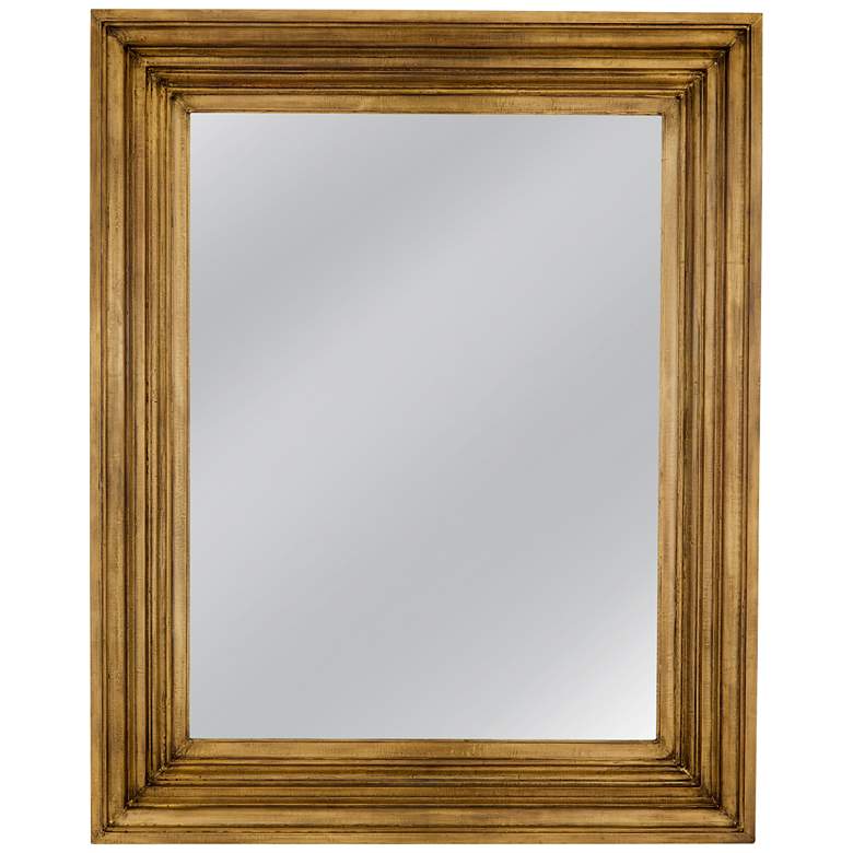 Image 1 Bassett Dankworth 58" High Brass Finish Wall Mirror