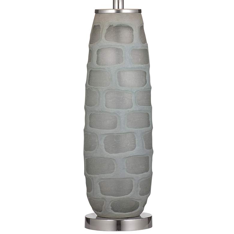 Image 4 Bassett DePau 29" High Modern Grayglue Glass Table Lamp more views