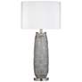Bassett DePau 29" Modern Grayglue Glass Table Lamp
