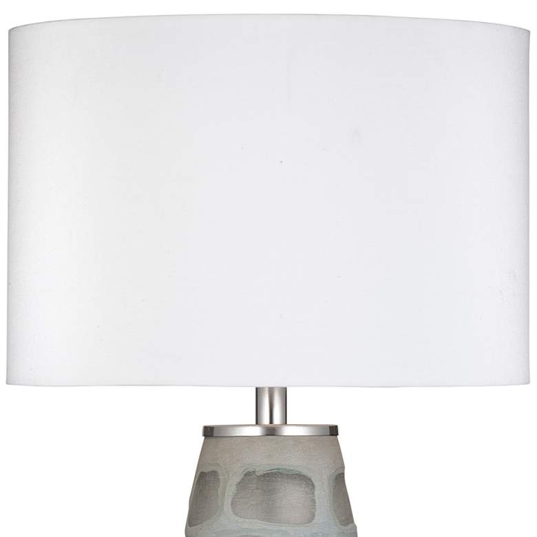 Image 3 Bassett DePau 29" Modern Grayglue Glass Table Lamp more views