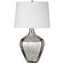 Bassett Diamond 31" Silver Mercury Glass Table Lamp