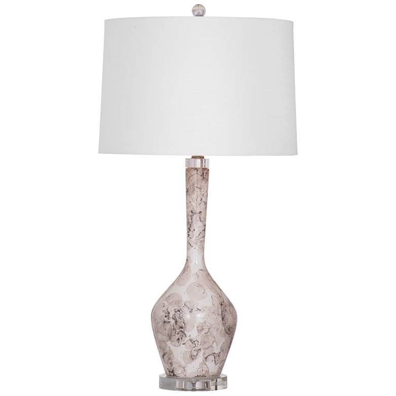 Image 1 Bassett Everette 30 1/2 inch Contemporary Gray Ceramic Table Lamp