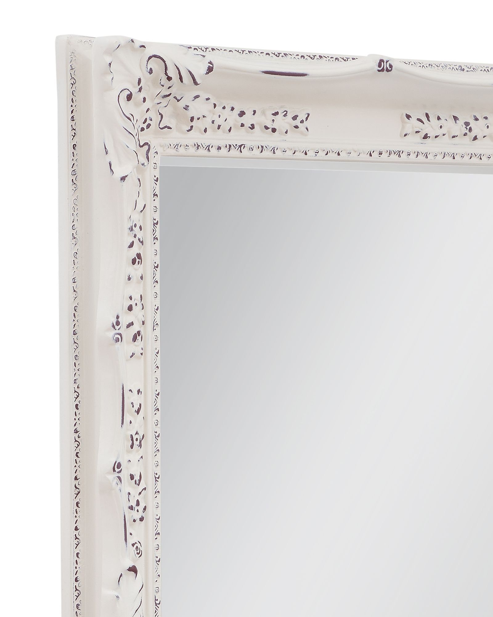 Image 3 Bassett Garland 69" Traditional Weathered White Wall Mirror more views