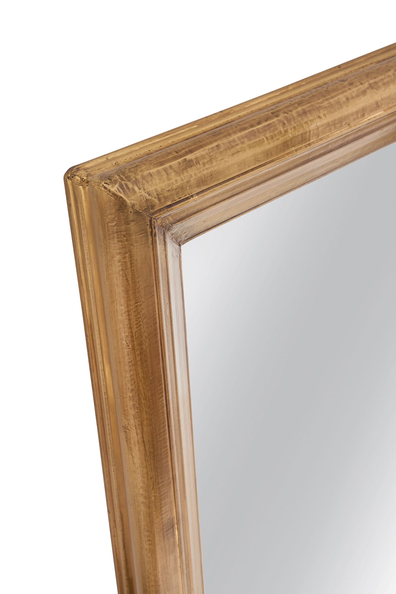 Image 2 Bassett Geoffrey 47" High Metal Gold Finish Wall Mirror more views
