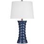 Bassett Gere 29" High Modern Blue Ceramic Table Lamp