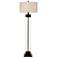 Bassett Haines 64" Bronze and Clear Glass Column Floor Lamp