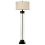 Bassett Haines 64" Bronze and Clear Glass Column Floor Lamp