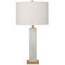 Bassett Hege 29" White Marble Column Table Lamp