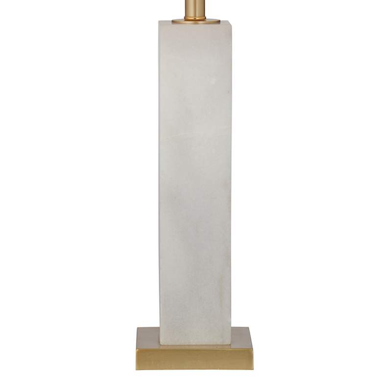 Image 4 Bassett Hege 29" White Marble Column Table Lamp more views