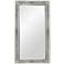 Bassett Hollywood Glam 36" x 48" Beaded Silver Leaf Wall Mirror