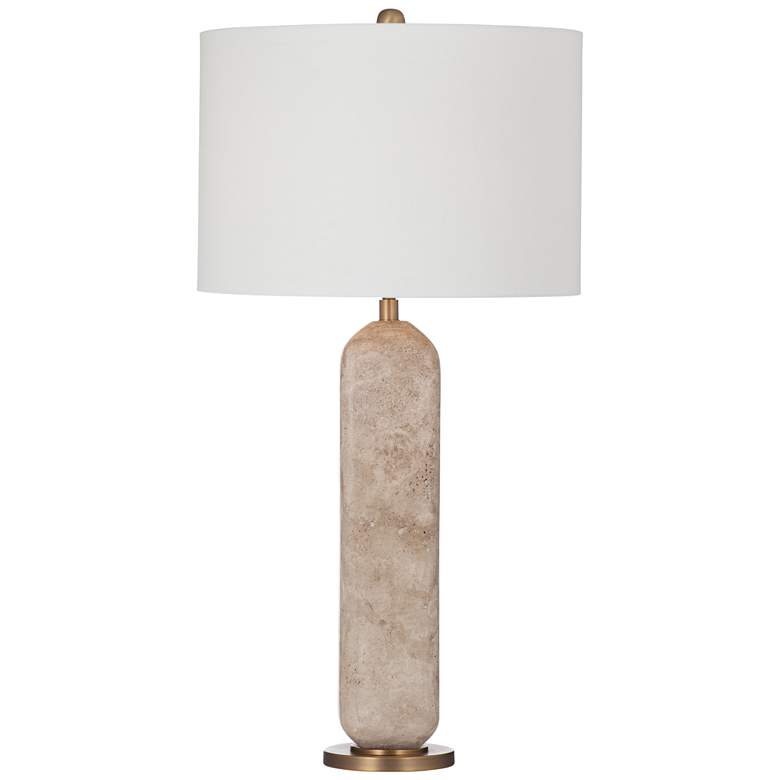 Image 1 Bassett Humboldt 30" High Modern Soft Beige Ceramic Table Lamp