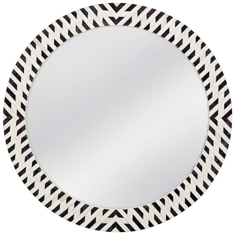 Image 1 Bassett Joey 30" High and Wide Contemporary Wood Wall Mirror