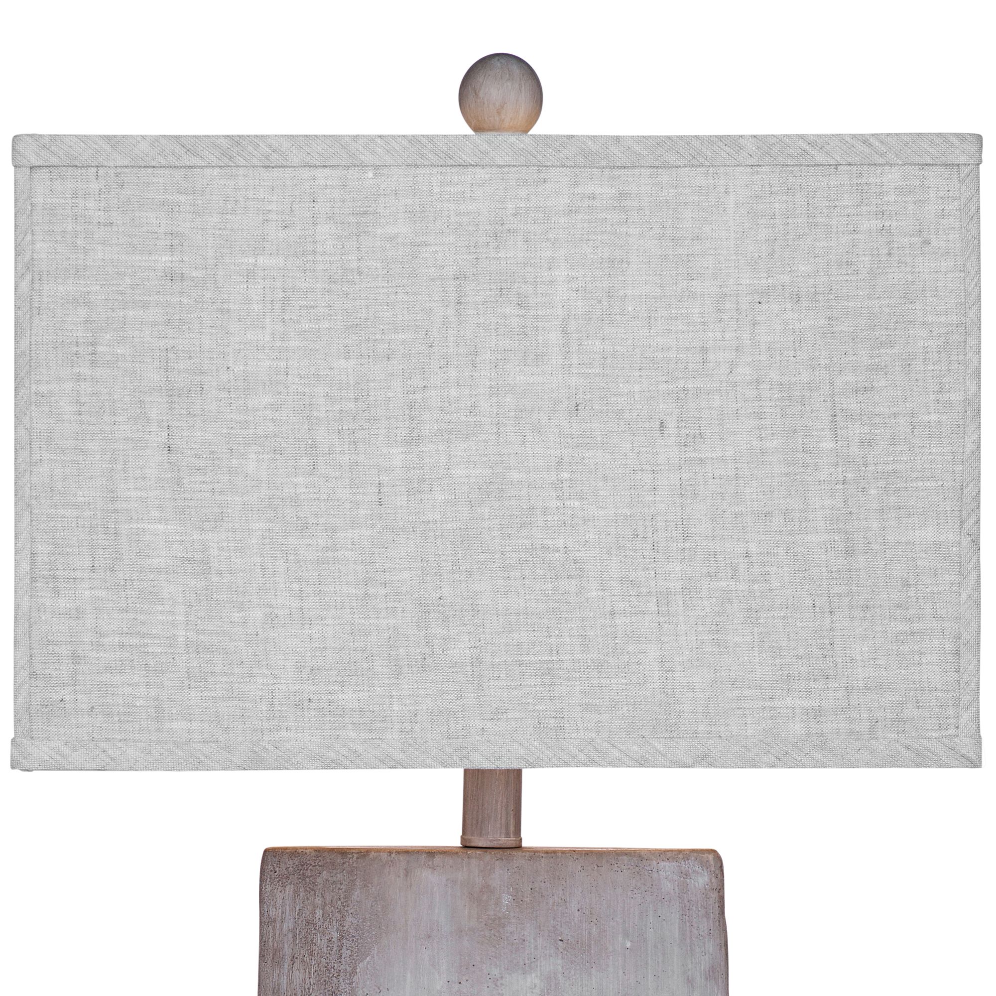 Image 2 Bassett Jonas 32" High Modern Cement Stone Triangle Column Table Lamp more views
