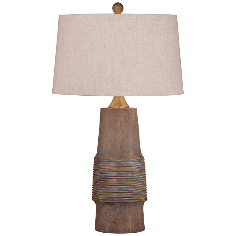 Image 2 Bassett Kingsley 30" High Natural Wood Tone Table Lamp