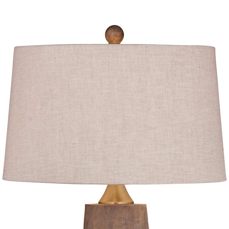 Image 3 Bassett Kingsley 30" High Natural Wood Tone Table Lamp more views