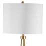 Bassett Legacy 62" High Brushed Brass Tripod Floor Lamp