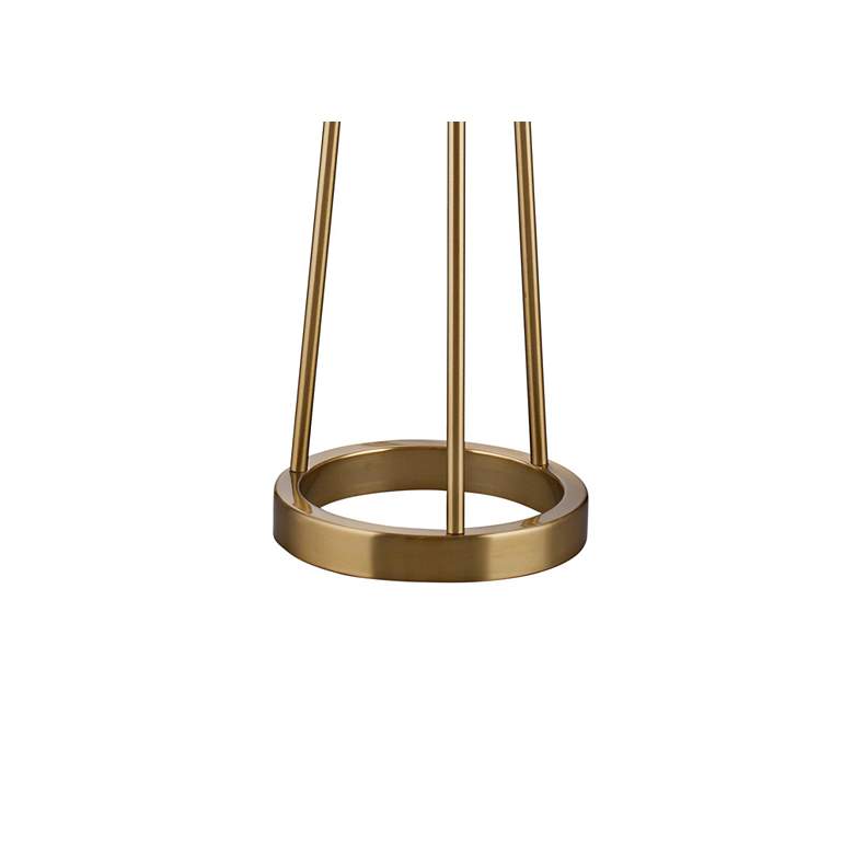Image 7 Bassett Legacy 62" High Brushed Brass Tripod Floor Lamp more views