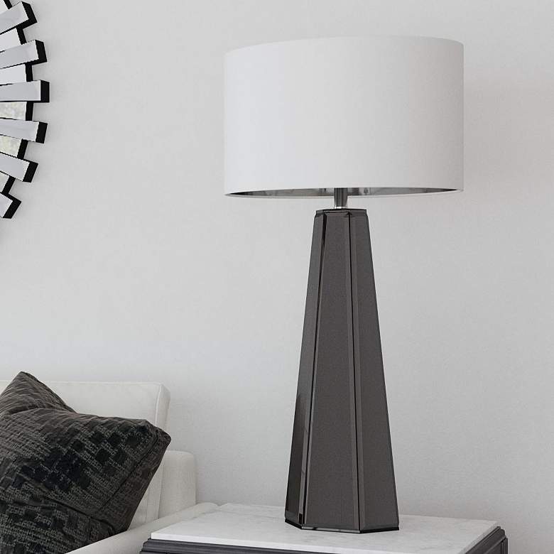 Image 1 Bassett Lenox 37" Antique Mirror Table Lamp