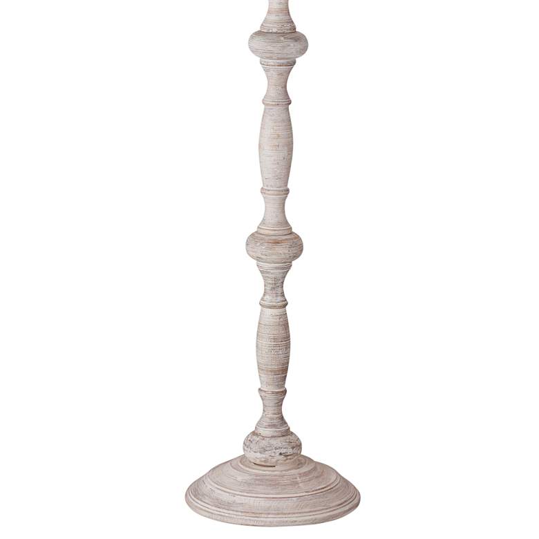 Image 4 Bassett Leroy 60 inch White-Washed Wood Floor Lamp more views