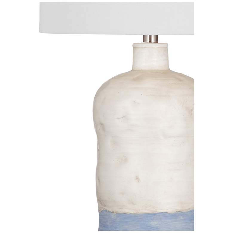 Image 3 Bassett Lucy 27" High White and Blue Ceramic Table Lamp more views