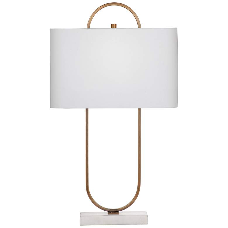 Image 2 Bassett Mabel 30" High Brass Finish Modern Table Lamp