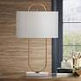 1_Bassett Mabel 30" High Brass Finish Modern Table Lamp